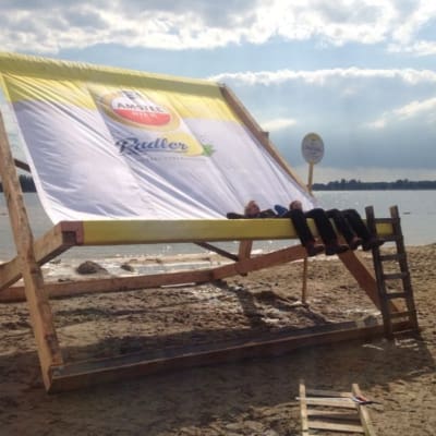 Beach chairs Amstel Radler door FaberExposize