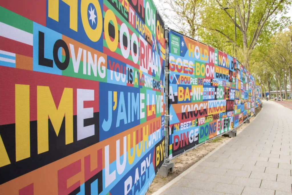 PVC Banner voor Eurovision Songfestival door FaberExposize