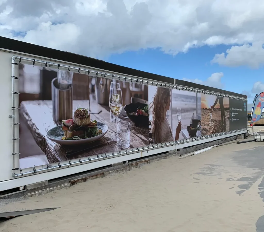 Spandoek voor strandtent door FaberExposize